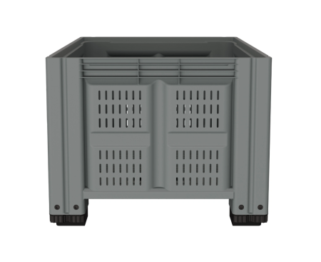 Большой контейнер 1200x1000x780 мм iBOX c перфорированными стенками и дном, на полозьях